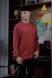Maroon for Men: Lengan Panjang