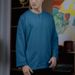 Teal Blue for Men: Lengan Panjang