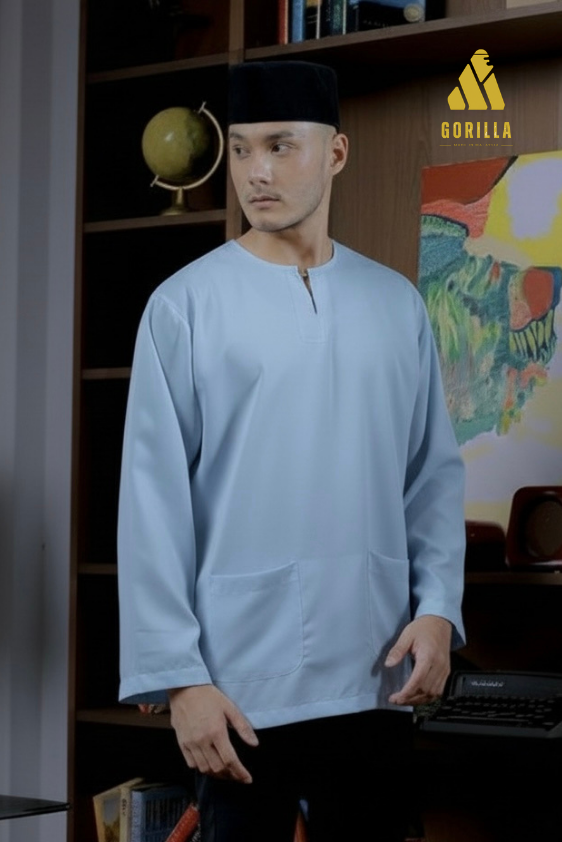 3 Baby Blue for Men: Lengan Panjang - Image 1
